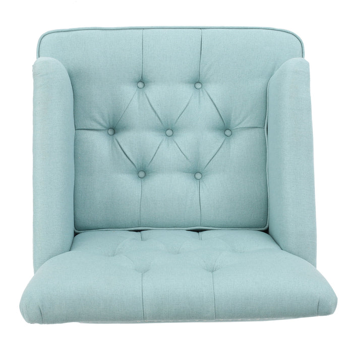 Harrison - Tufted Club Chair With Button Tufted Back And Birch Wood Legs