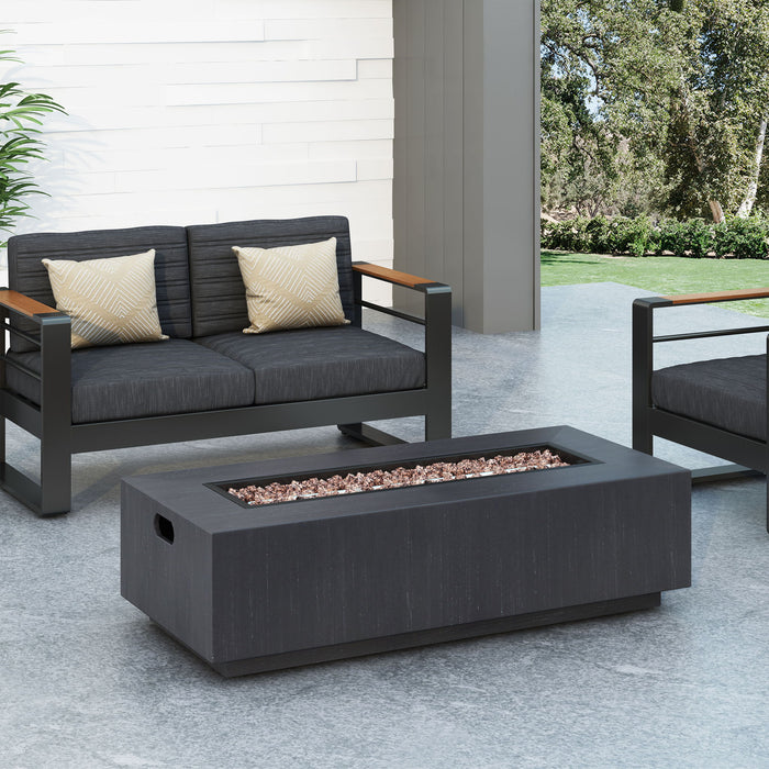 Modern Rectangle Fire Table 50, 000 Btu