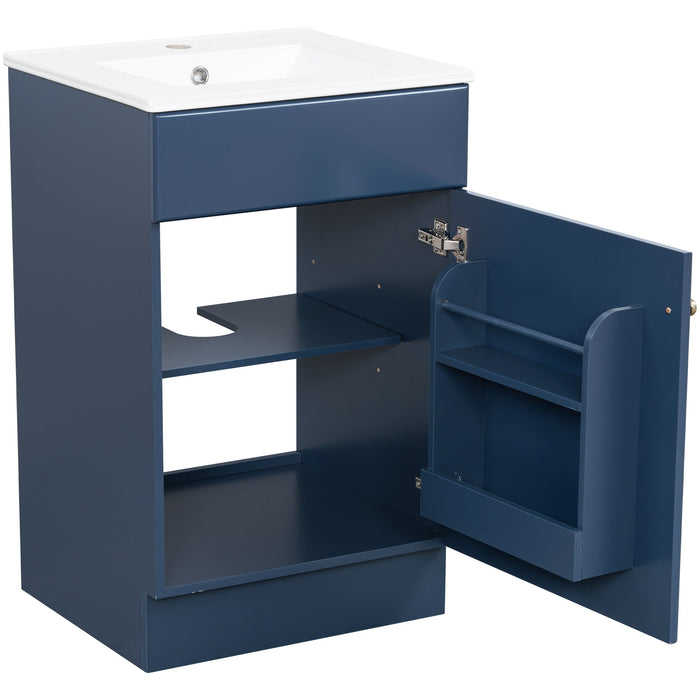 Bathroom Vanity With Sink, Cabinet With Adjustable Shelf