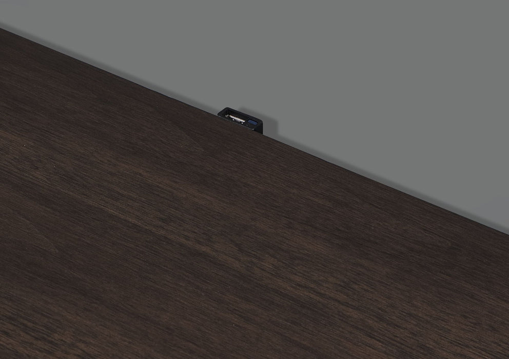 Carena - Night Stand With USB - White / Walnut