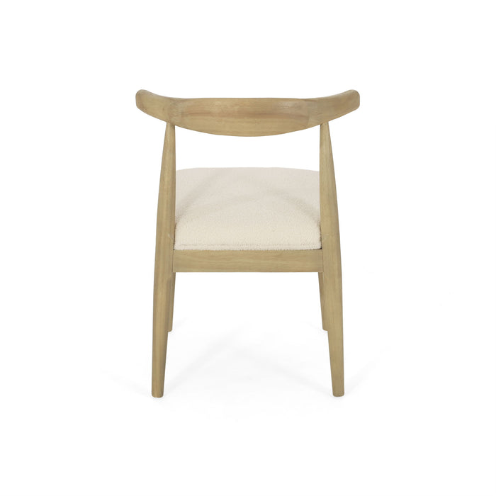 Mid Century Modern Dining Chair Set With Upholstered Seating