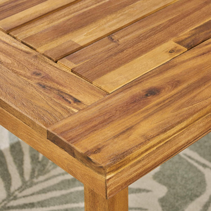 Outdoor Dining Set - Sandblast Natural Finish