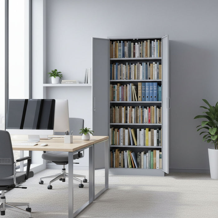 Ironclad - Storage Cabinet With Locking Doors And 4 Adjustable Shelves