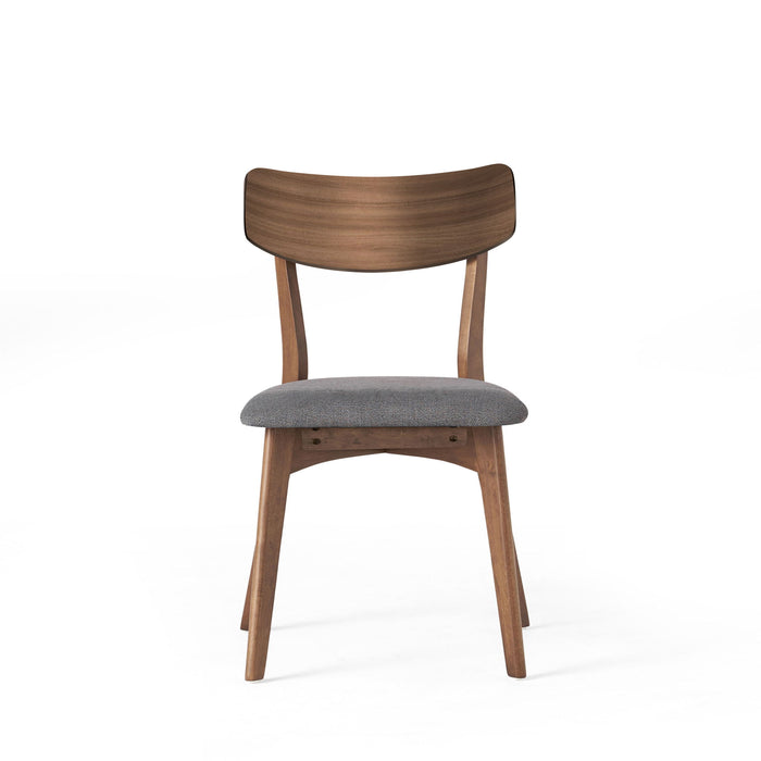 5 Piece Mid - Century Dining Set, Upholstered Dining Chairs