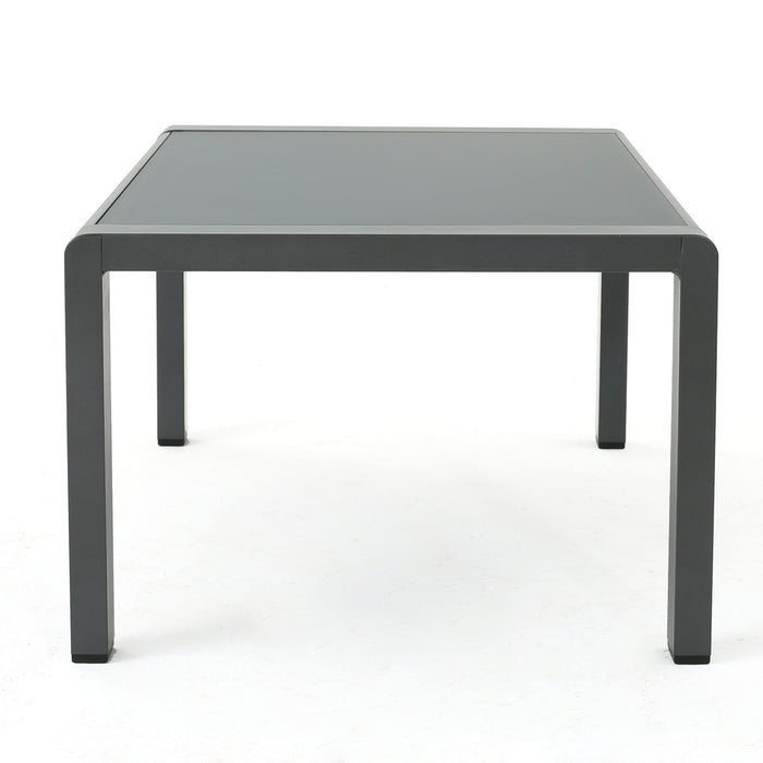 Outdoor Coffee Table Aluminum And Glass