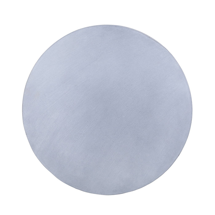 Outdoor Concrete End Table - Light Blue