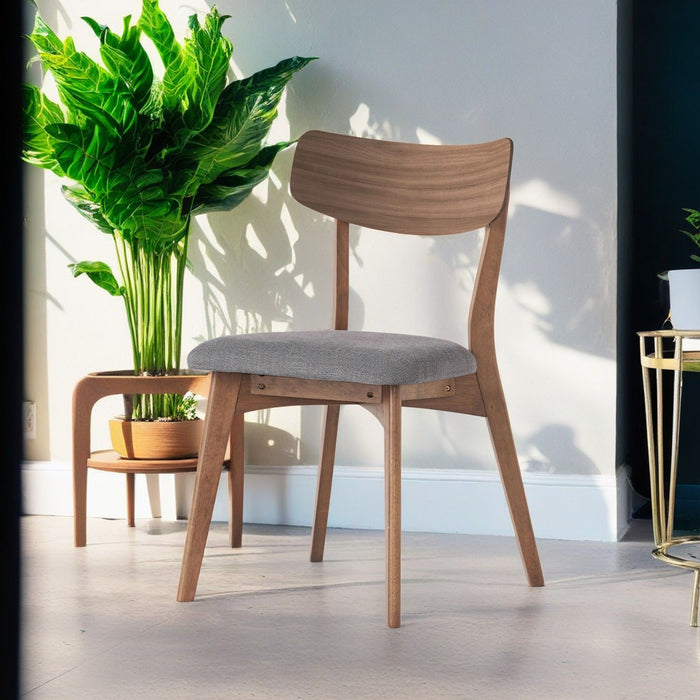 Mid Century Upholstered Dining Chairs (Set of 2)