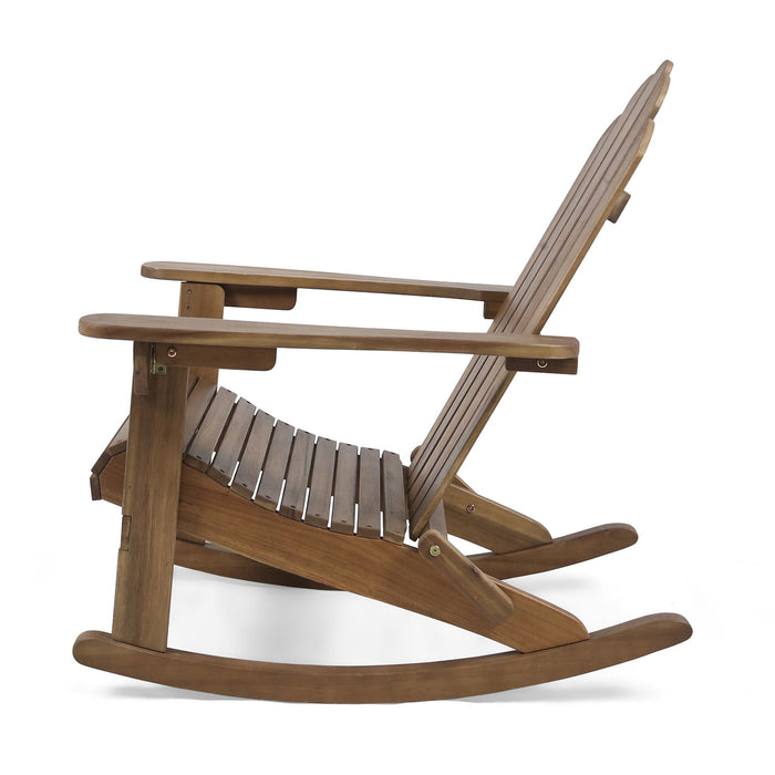 Echoes - Outdoor Acacia Wood Adirondack Rocking Chair