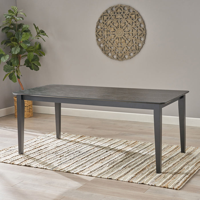 Farmhouse Charm Dining Table With Square Leg