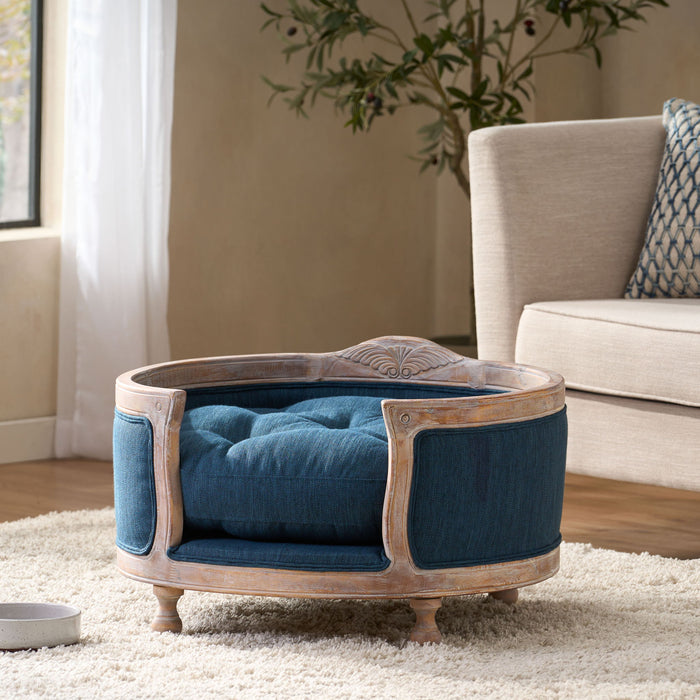 Upholstered Pet Bed, Fabric Dog Bed