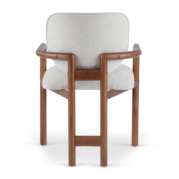 Upholstered Arm Dining Chairs (Set of 2)