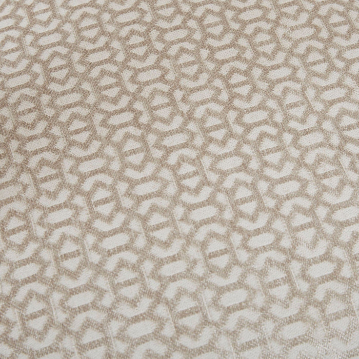 Contemporary Design Swivel Counter Stool With Low Back Support Polyester And Solid Wood - Cream