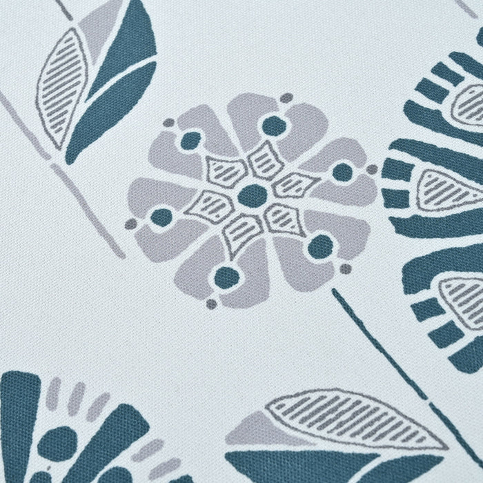 Luxury Storage Ottoman With Floral Patterned Fabric, Soft-Close Hinges, Multi Functional