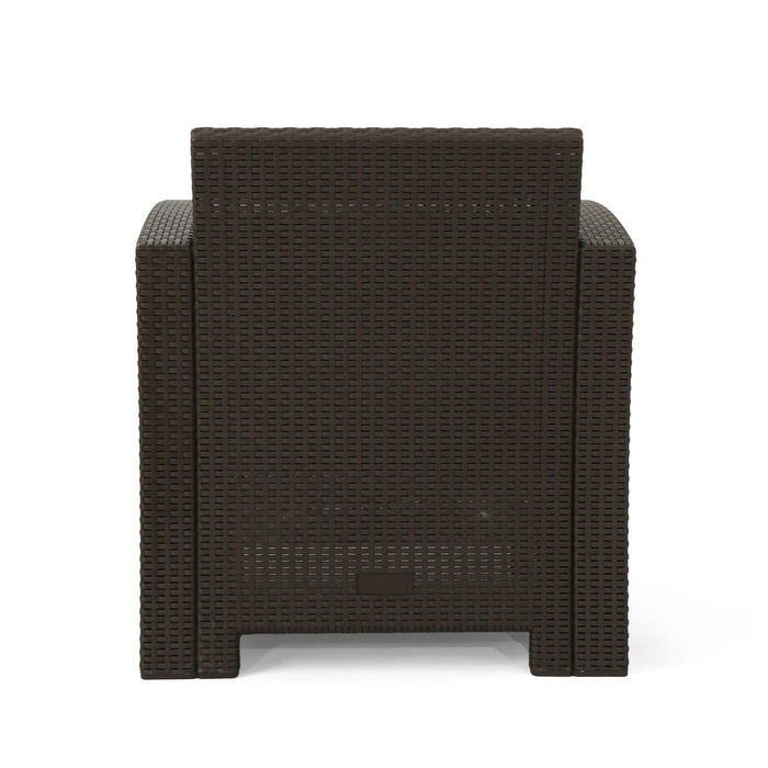 Outdoor Wicker Club Chair With Water Resistance