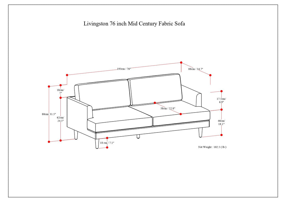Livingston - Upholstered Sofa
