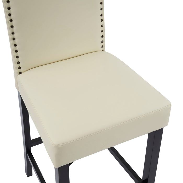 Counter Height Upholstered Bar Stools (Set of 2)