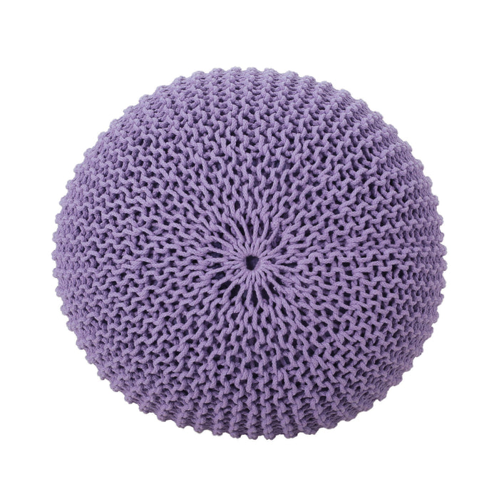Belle - Modern Knitted Round Pouf