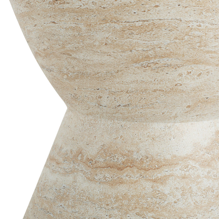 Outdoor, Lightweight Concrete Side Table