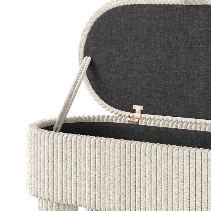 Storage Ottoman Upholstered Bench With Lift Top Storage For Bedroom