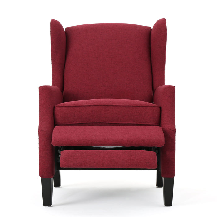 Westeros Wing Back Fabric Upholstered Recliner