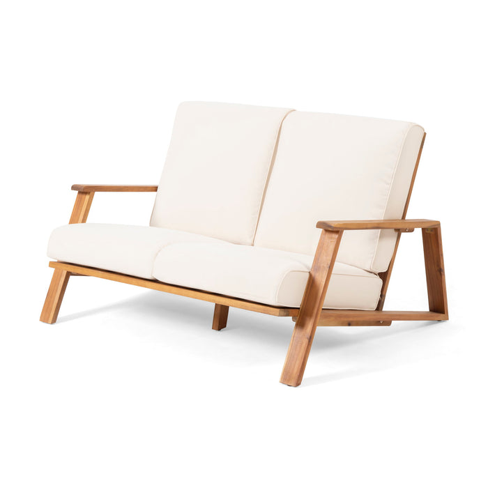 Paloma - Contemporary Loveseat And Coffee Table Set With Weather Resistant Cushions