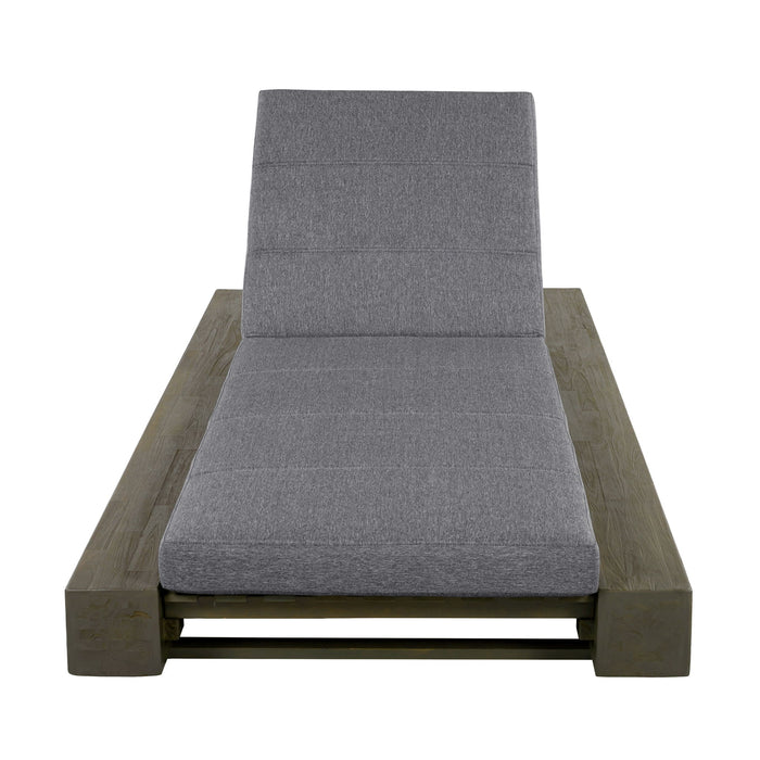 Outdoor Chaise Lounges With Water-Resistant Cushions, Adjustable Backrest
