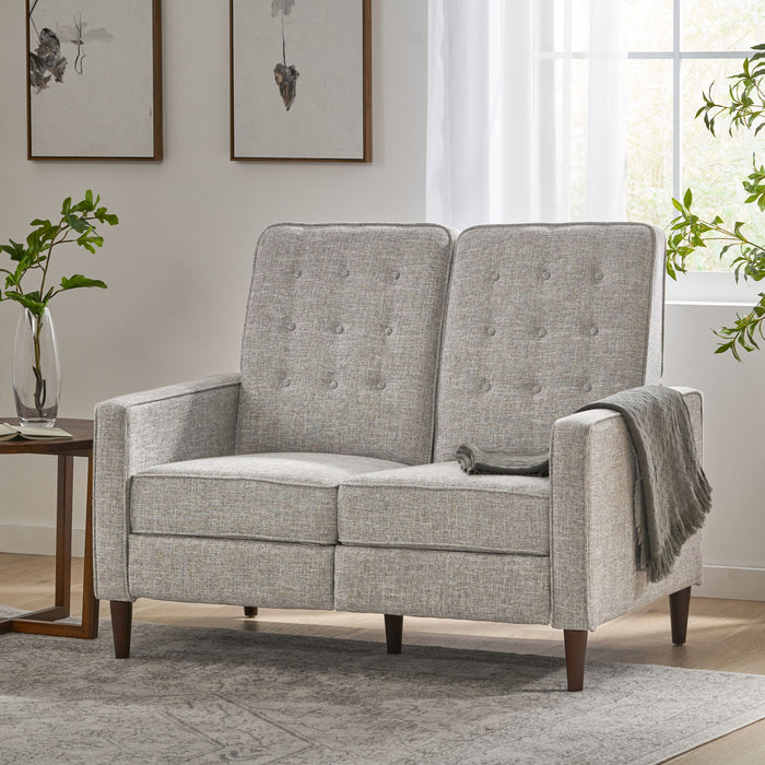 Manville - Contemporary Tufted Loveseat Pushback Recliner