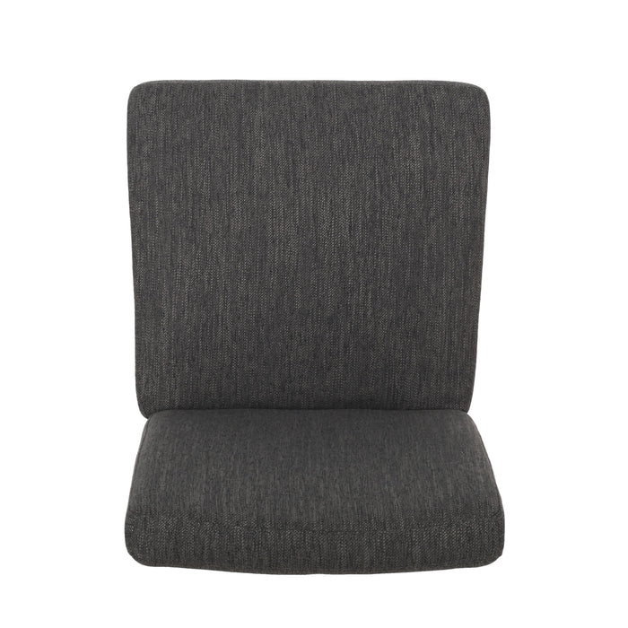 Contemporary Dining Chair With Upholstered Seating And Tapered Legs