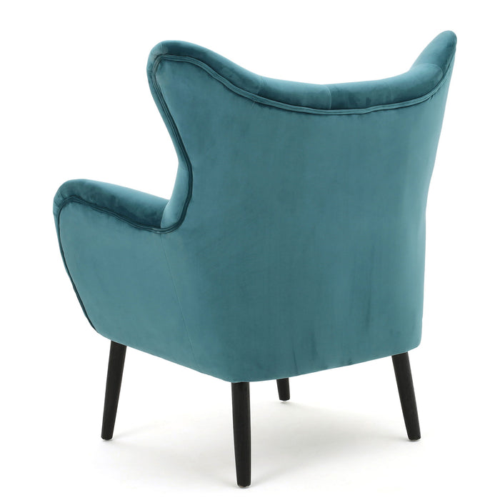 Alyssa - Mid Century Upholstered Arm Chair With Wingback Design