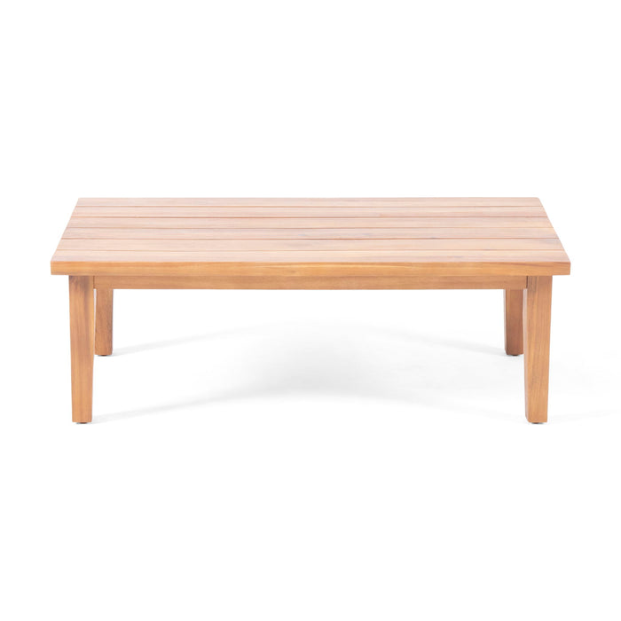 Isla - Transitional Chat Set With Water Resistant Cushions - Teak