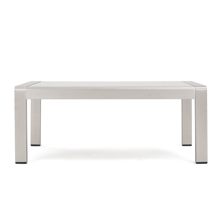 Outdoor Coffee Table Aluminum And Glass