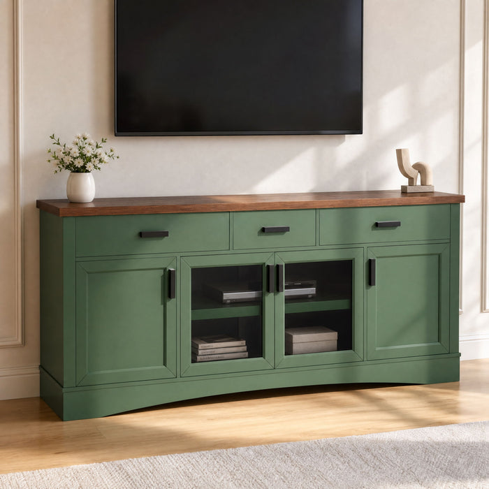 Modern TV Console & Adjustable Shelves