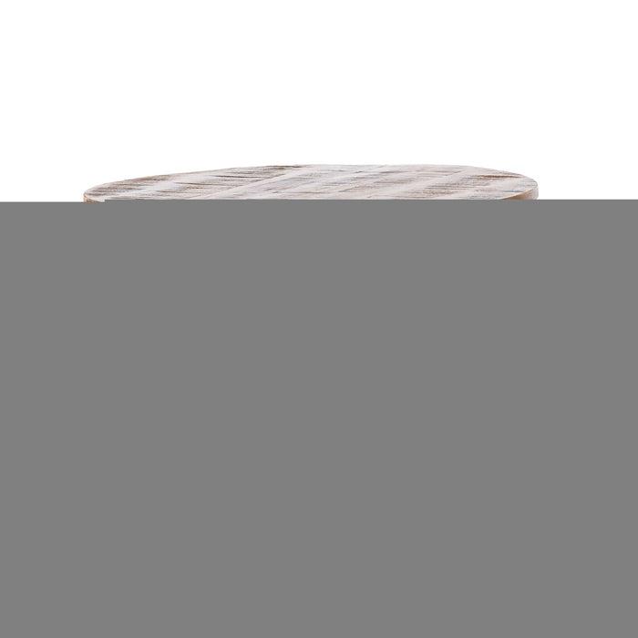 Ameliarae - Handcrafted Boho Mango Wood And Iron Coffee Table - Natural