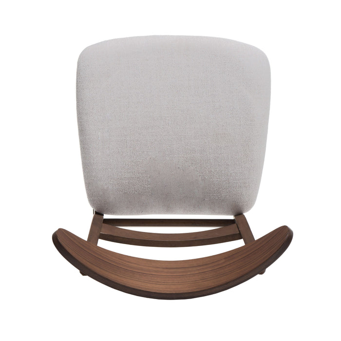 Modern Dining Chair With Upholstered Seat And Wood Frame
