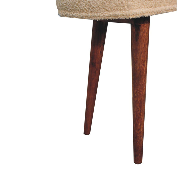Boucle Nordic Bench - Honey Caramel