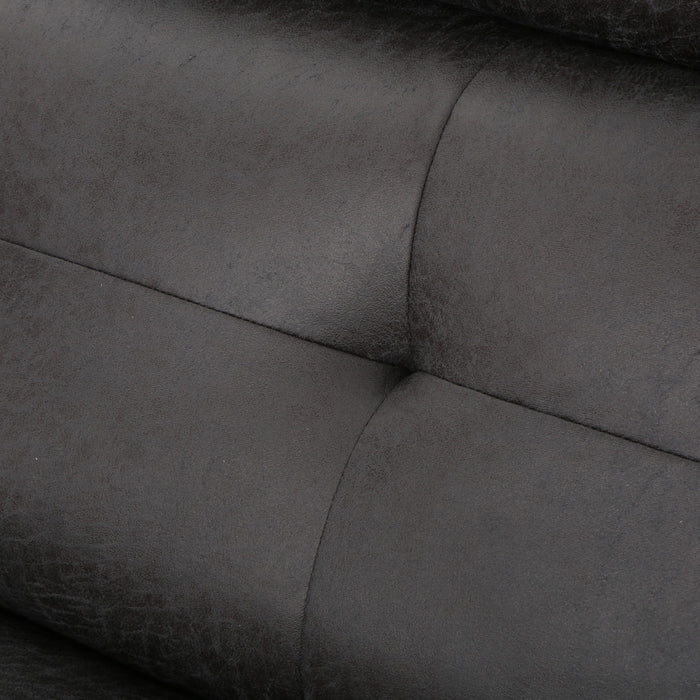 Alma - Contemporary Upholstered Loveseat Recliner - Slate