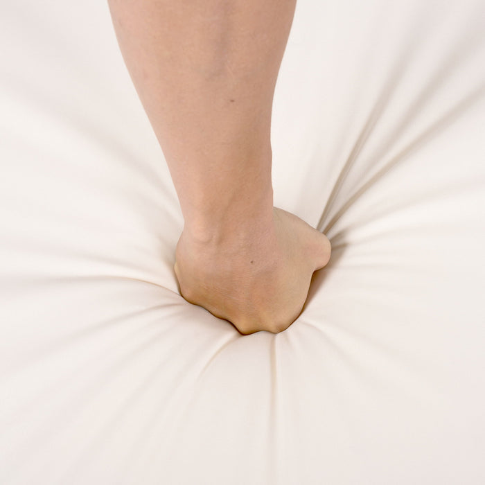 Premium Acacia Wood Lounge Chaise Set With Water Resistant Cushions, Adjustable Recline - Cream / Teak