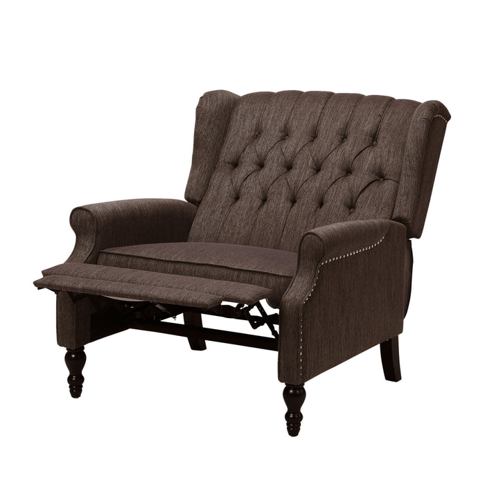 Dunham - Contemporary Fabric Tufted Oversized Pushback Recliner