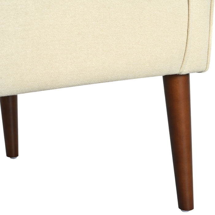 Contemporary Upholstered Club Chair With Button Tufting