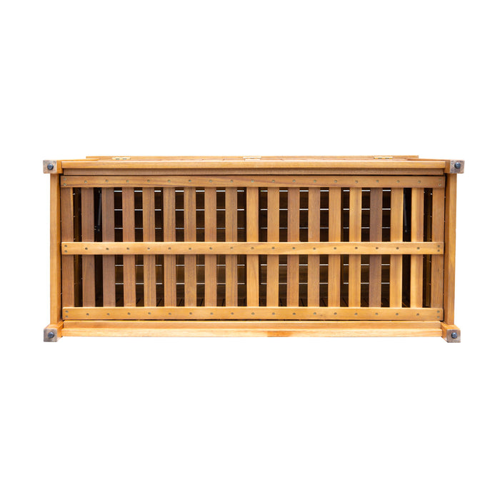 Portside - 100 Gallons Wood Deck Box - Teak