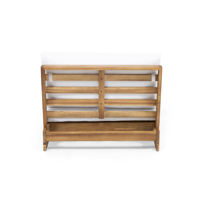 Acacia Wood Outdoor Club Chair With Cushions