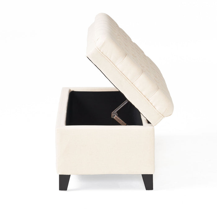 Juliana - Storage Ottoman With Birch Legs