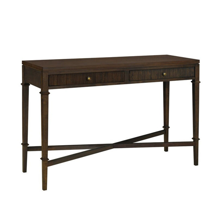 Fluted - 2 Drawer Storage Console Table - Brown
