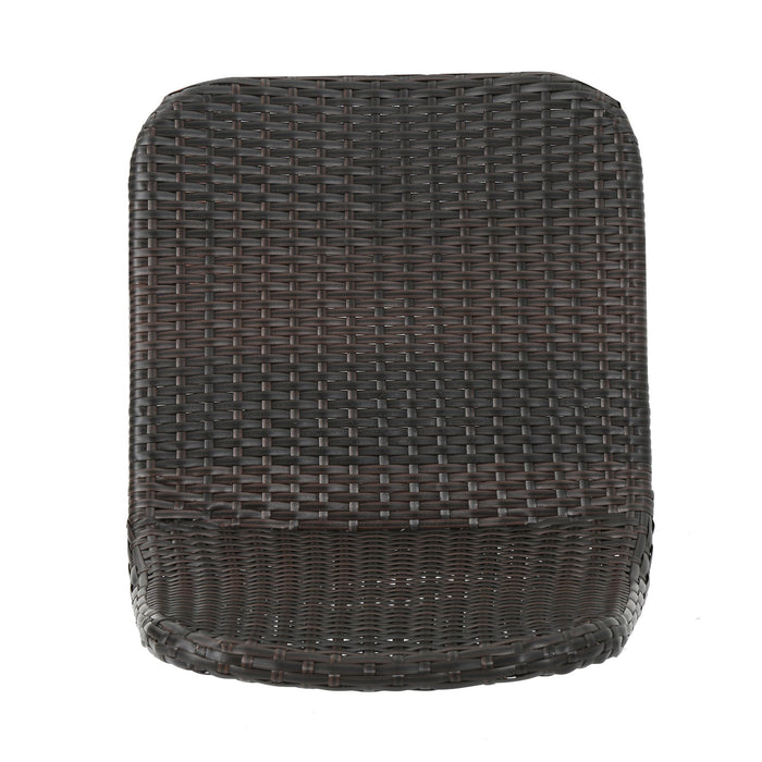 Dreamweaver - Outdoor Dining Chair With Powder Coated Legs (Set of 2) - Brown