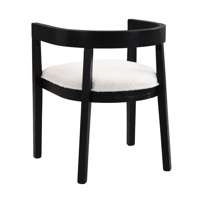 Contemporary Dining Chair Set With Armrests