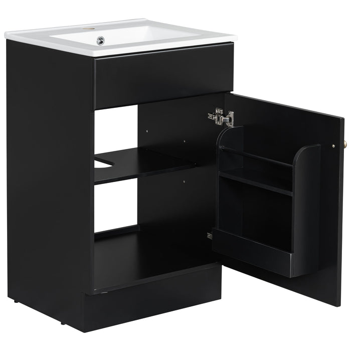 Bathroom Vanity With Sink, Cabinet With Adjustable Shelf