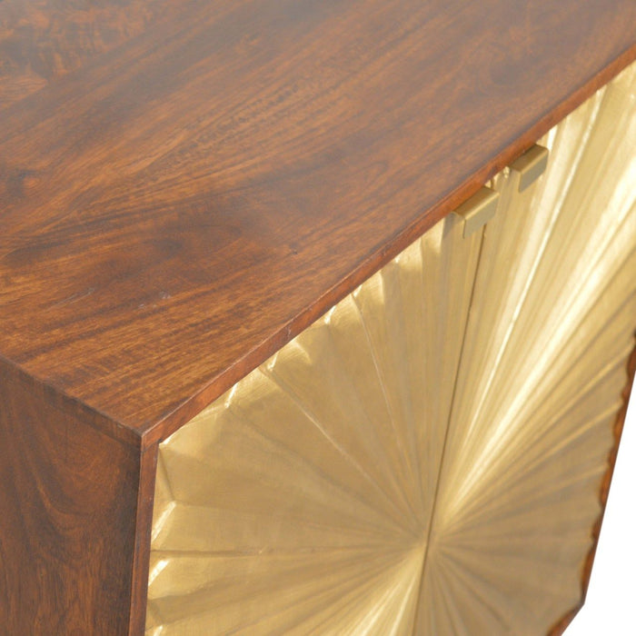 Manila - Cabinet - Gold / Brown