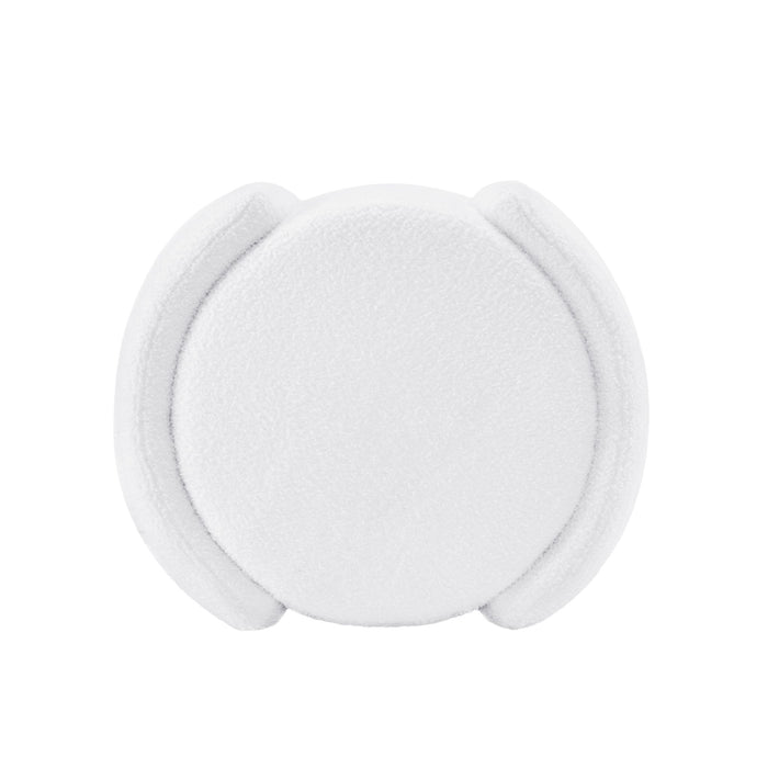 Cozy Boucle Storage Ottoman, Stylish Comfort With Hidden Storage