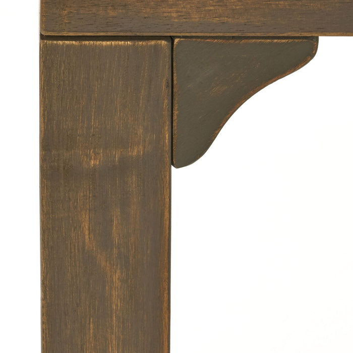 Outdoor Expandable Acacia Wood Dining Table With U Shaped Leg