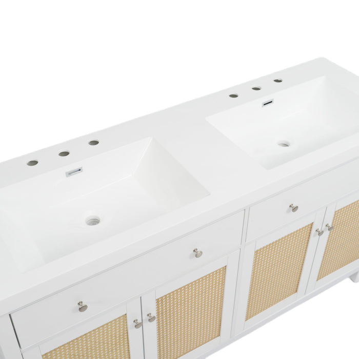 Bathroom Vanity With Double Sink, Large Storage Space